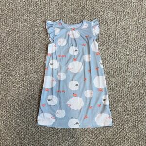 Carter's Kids Girls Sheep Bird Pajama Sleep Dress Size 5T